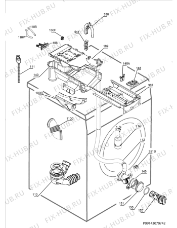 Взрыв-схема стиральной машины Aeg L76675FL - Схема узла Hydraulic System 272